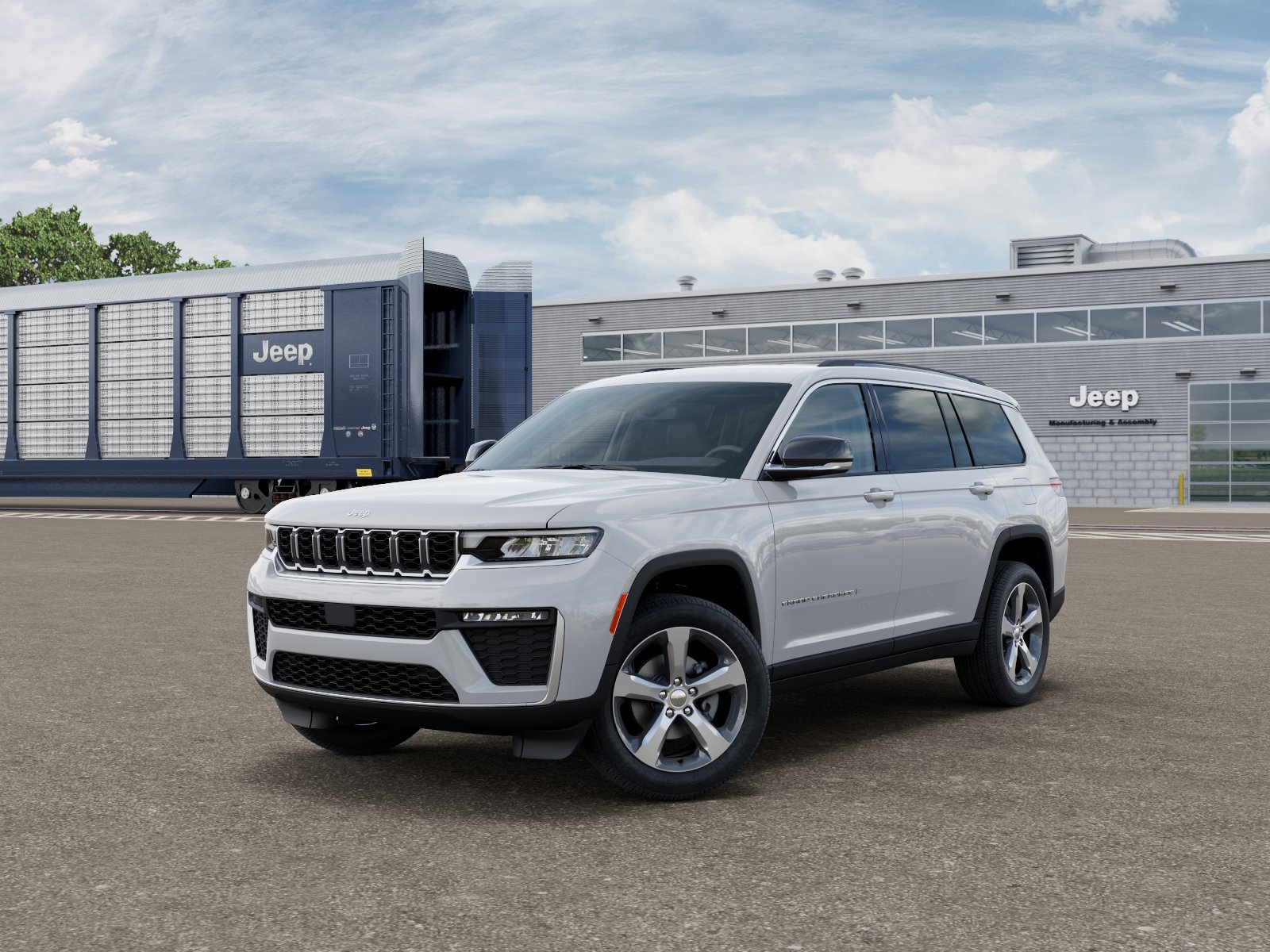 New 2026 Bright White Clear-Coat Exterior Paint Jeep Limited 4x4 image 1