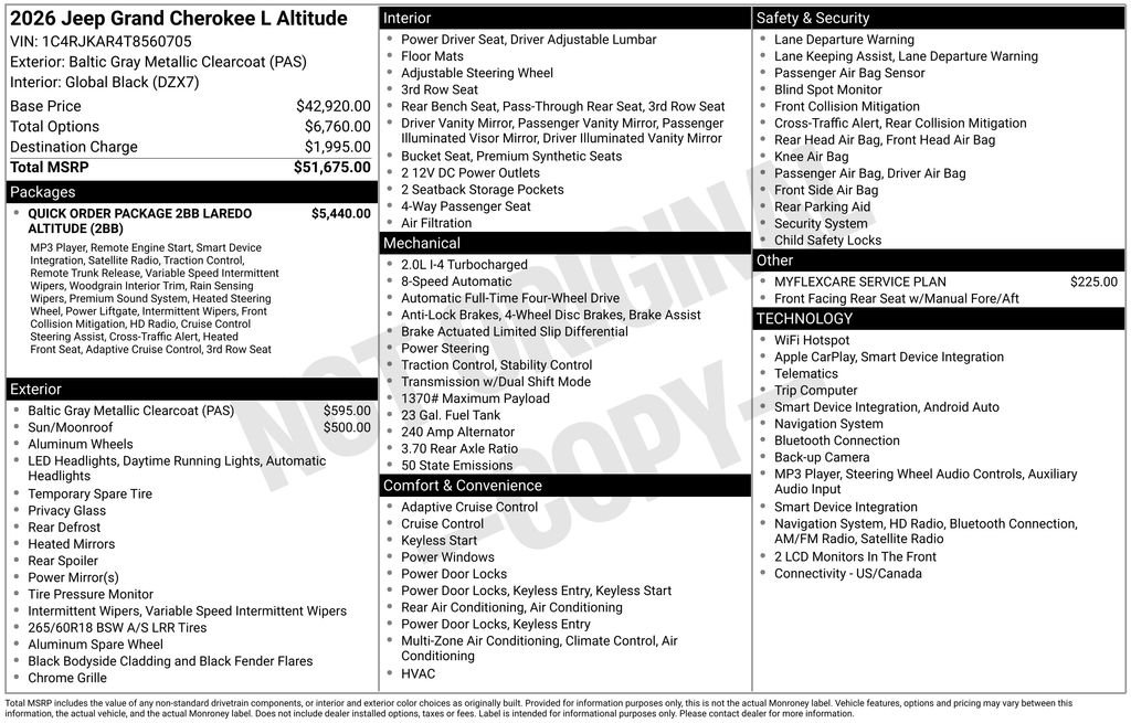 New 2026 Baltic Gray Metallic Clearcoat Jeep Altitude image 25
