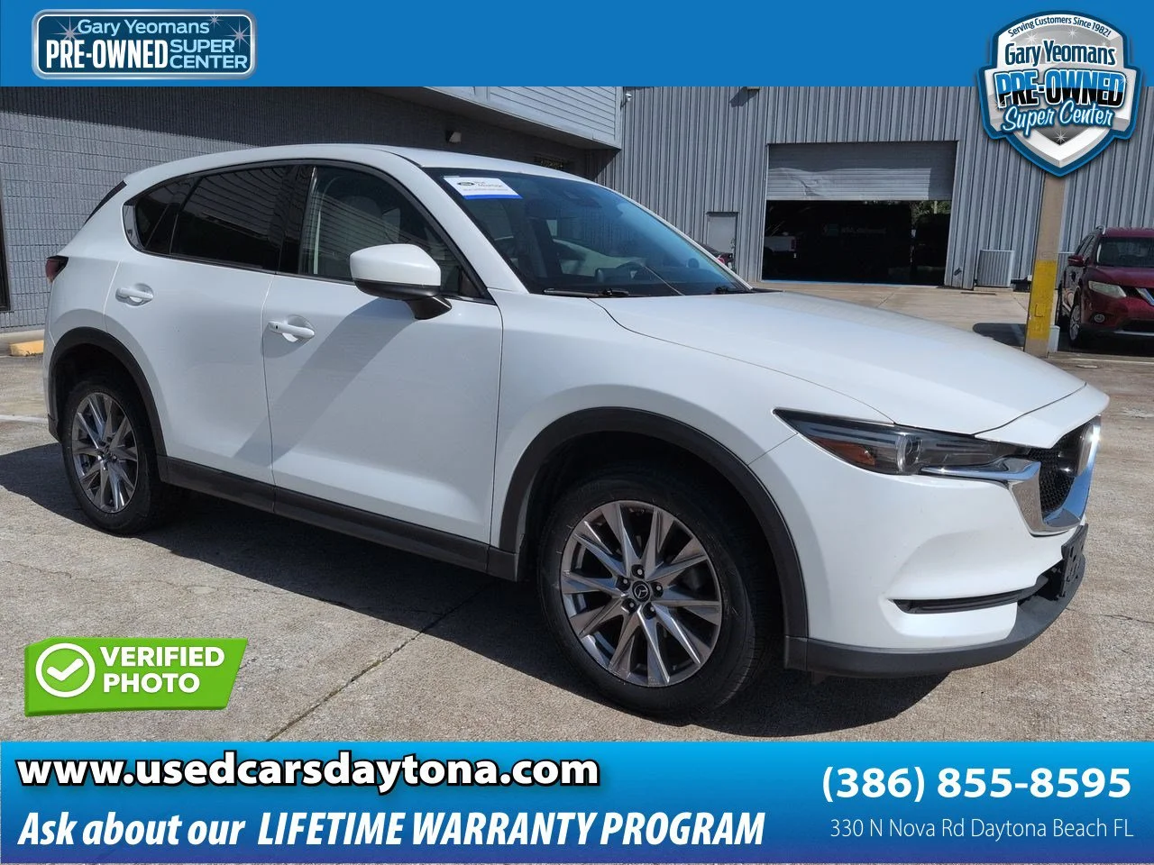Used 2020 Snowflake White Pearl Mica Mazda Grand Touring image 1