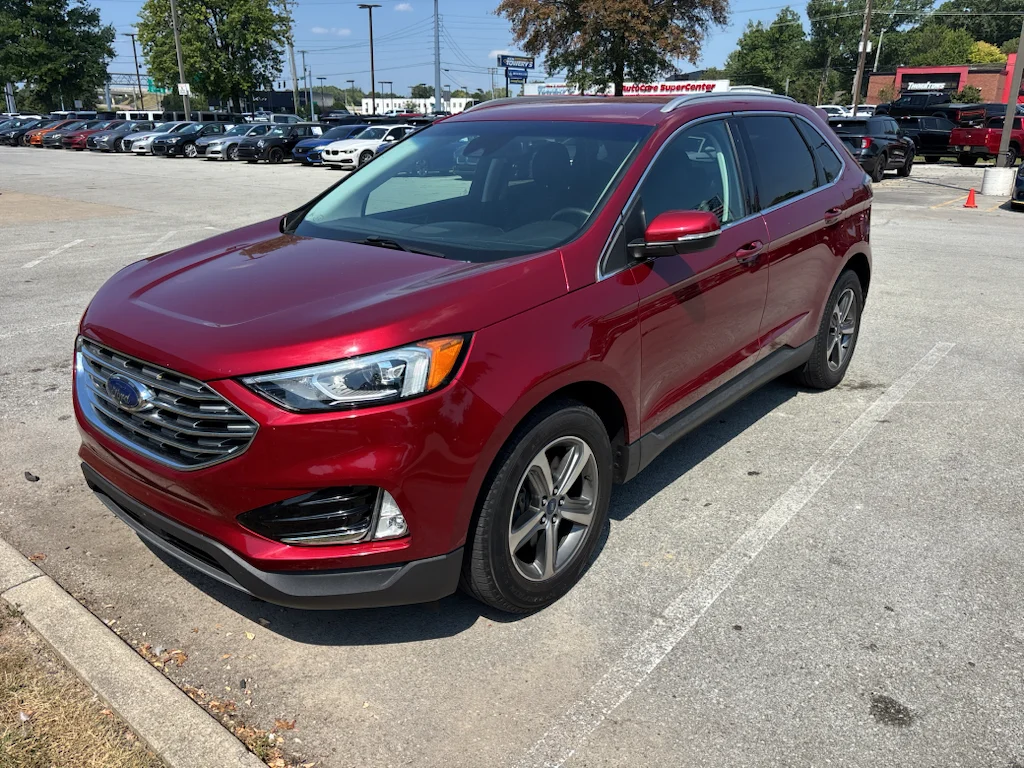 Used 2019 Ruby Red Metallic Tinted Clearcoat Ford SEL image 2