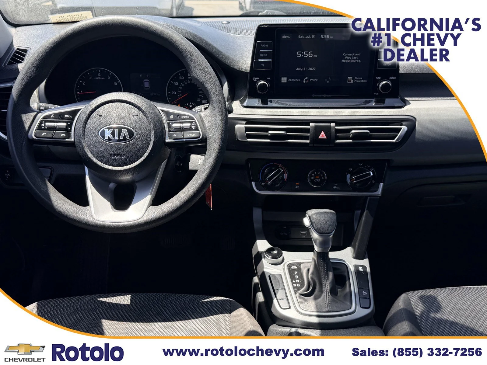 Used 2021 Cherry Black Kia LX image 14