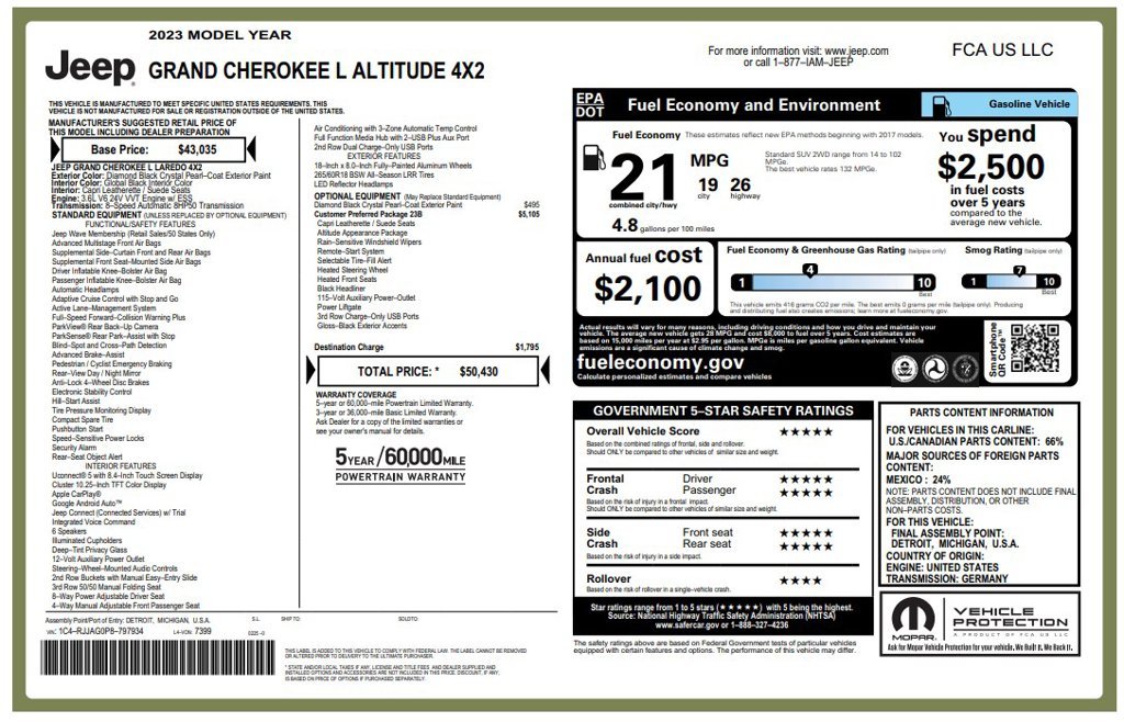 Used 2023 Black Jeep Altitude image 3