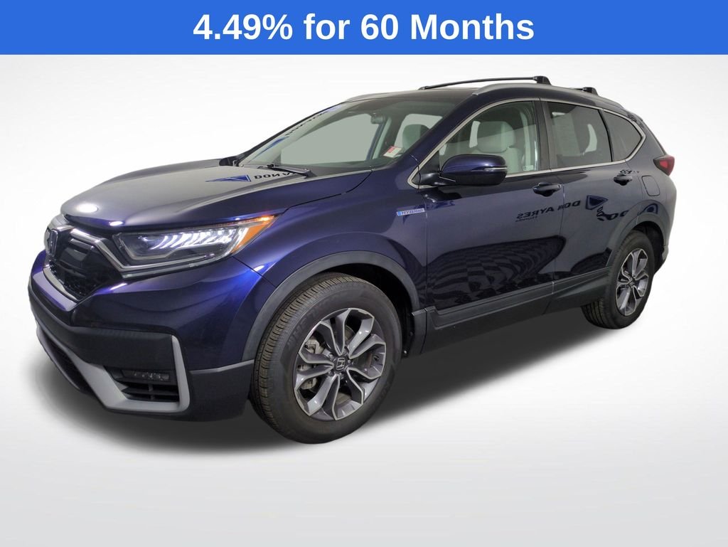 Certified Used 2022 Obsidian Blue Pearl Honda EX image 1