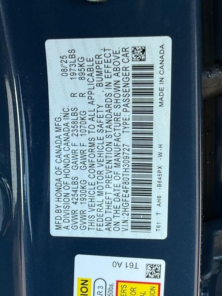Used 2026 Blue Lagoon Pearl Honda Sport image 31