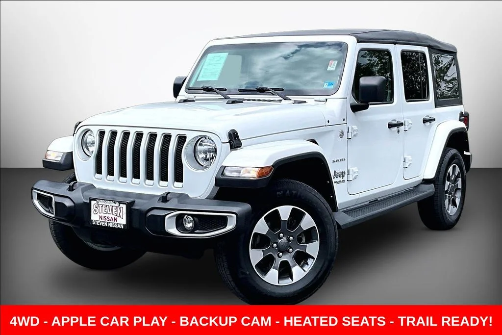 Used 2022 White Jeep Unlimited Sahara image 3