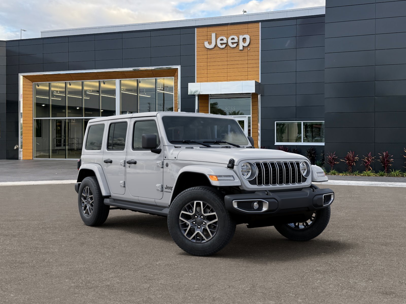 New 2026 Bright White Clear-Coat Exterior Paint Jeep Sahara image 37