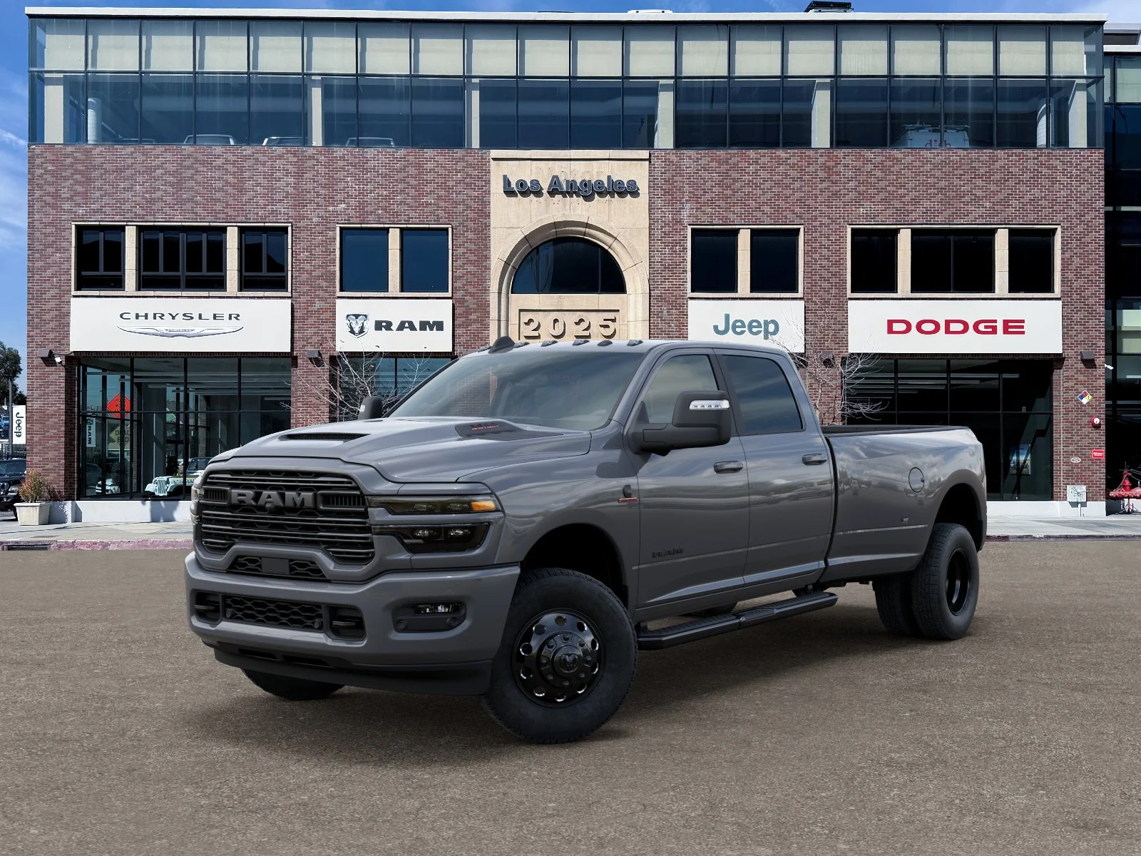 New 2026 Ceramic Gray Clear-Coat Exterior Paint RAM Laramie image 27