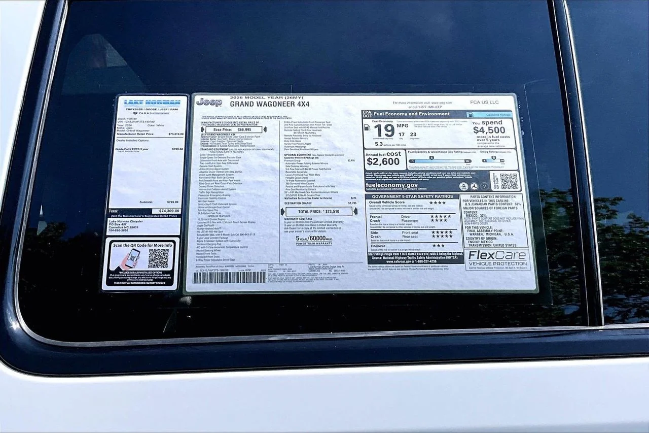 New 2026 Bright White Clear-Coat Exterior Paint Jeep  image 39