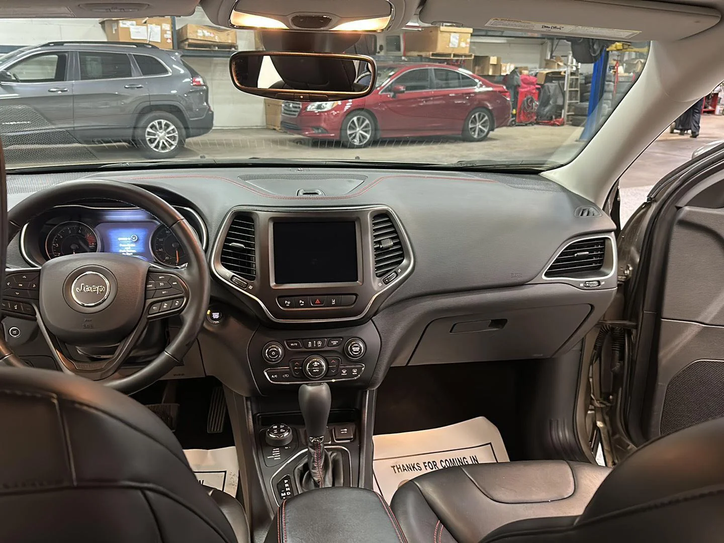 Used 2021 Olive Green Pearlcoat Jeep Trailhawk image 26
