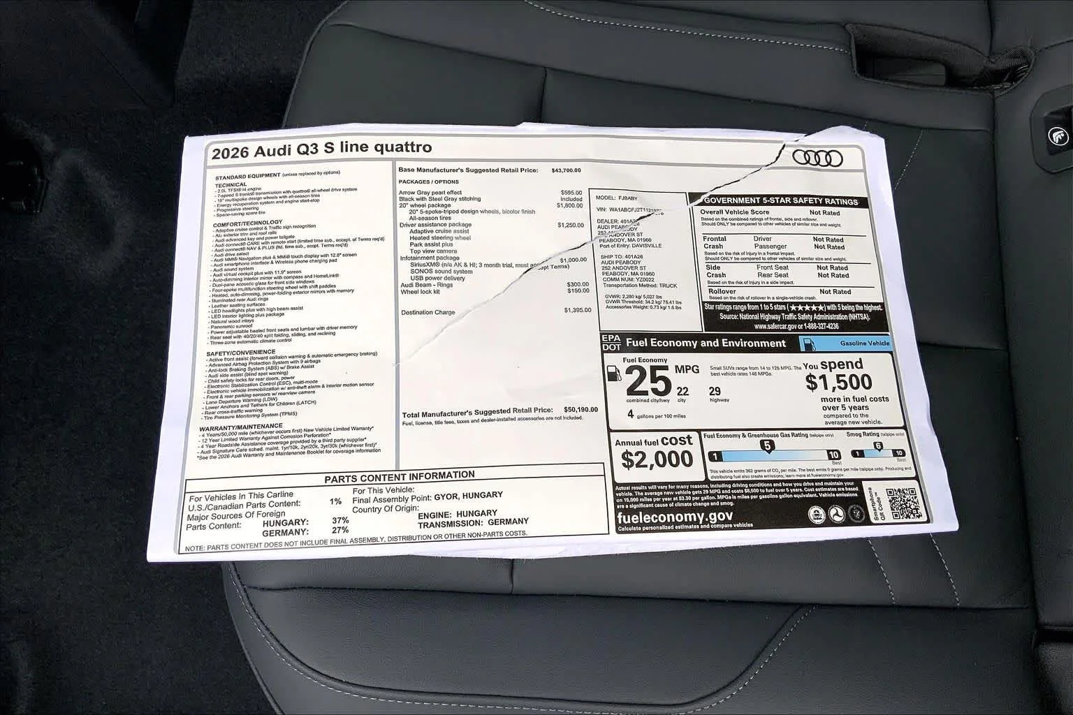 New 2026 Arrow Gray pear Audi S line image 18
