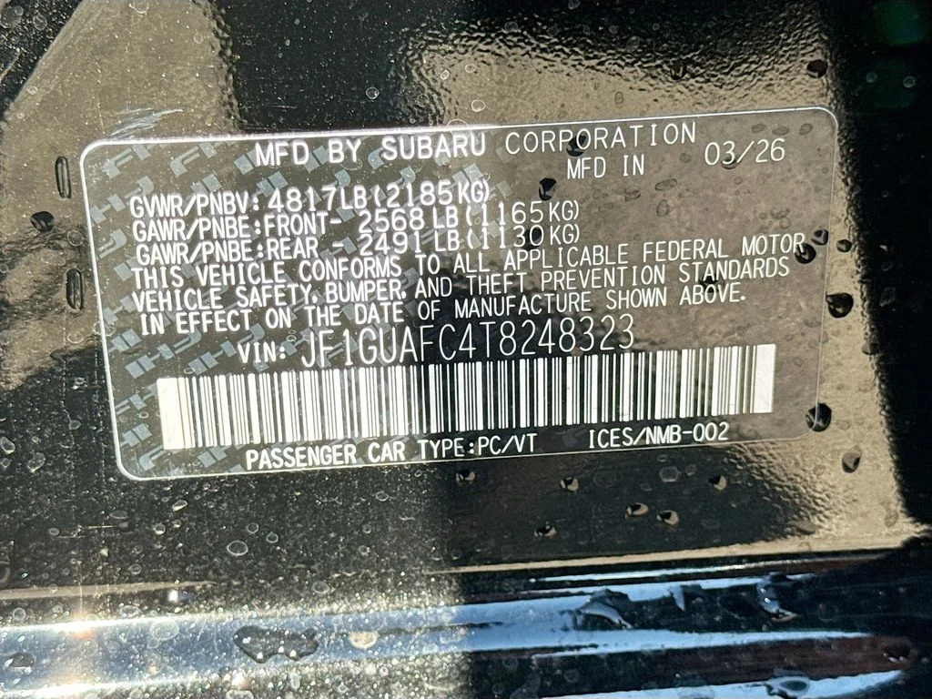 New 2026 Black Subaru Sport image 41