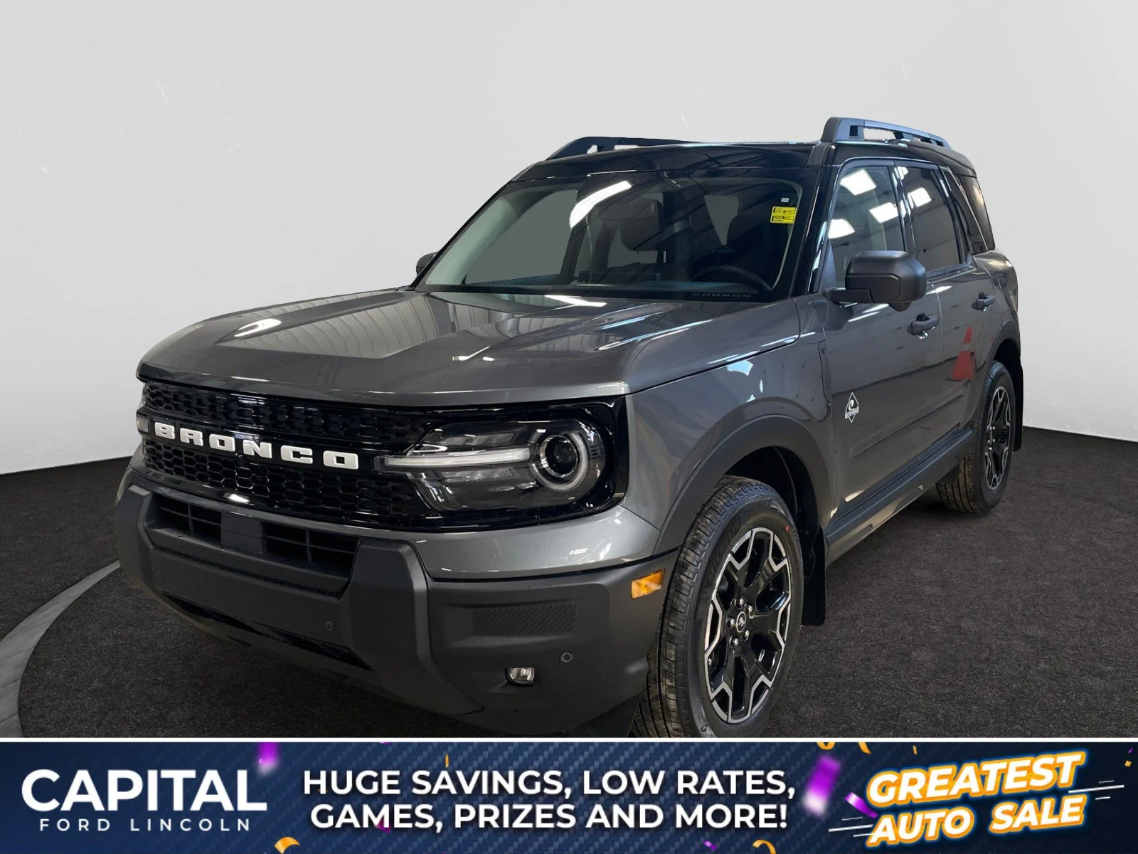 New 2026 Carbonized Grey Metallic Ford Outer Banks image 1