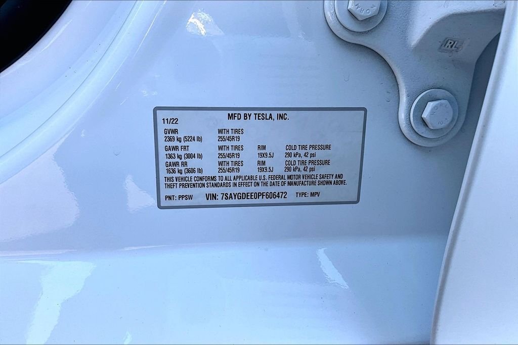 Used 2023 Pearl White Multi-Coat Tesla Long Range image 17