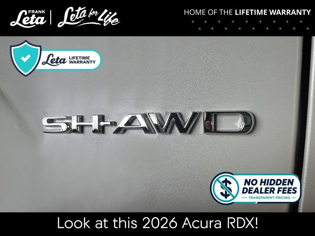New 2026 Platinum White Pearl Acura w/A-Spec Package image 8