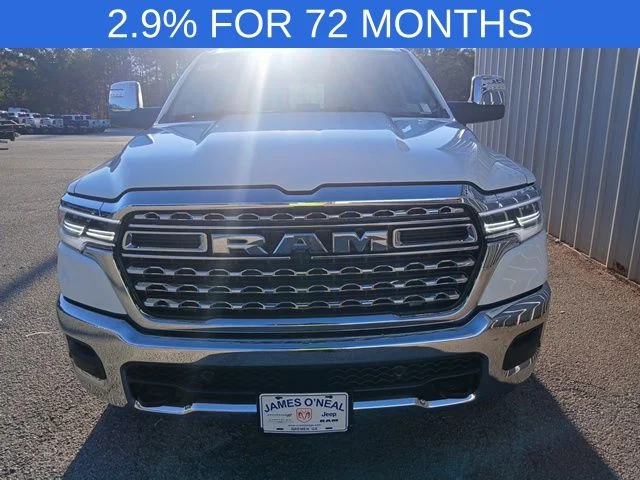 New 2026 Bright White Clear-Coat Exterior Paint RAM Limited Longhorn image 12