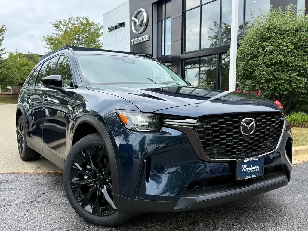 New 2026 Deep Crystal Blue Mica Mazda 3.3 Turbo Premium Sport AWD image 1