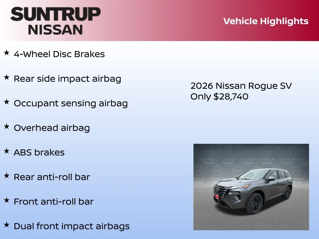 New 2026 Gray Nissan SV image 16