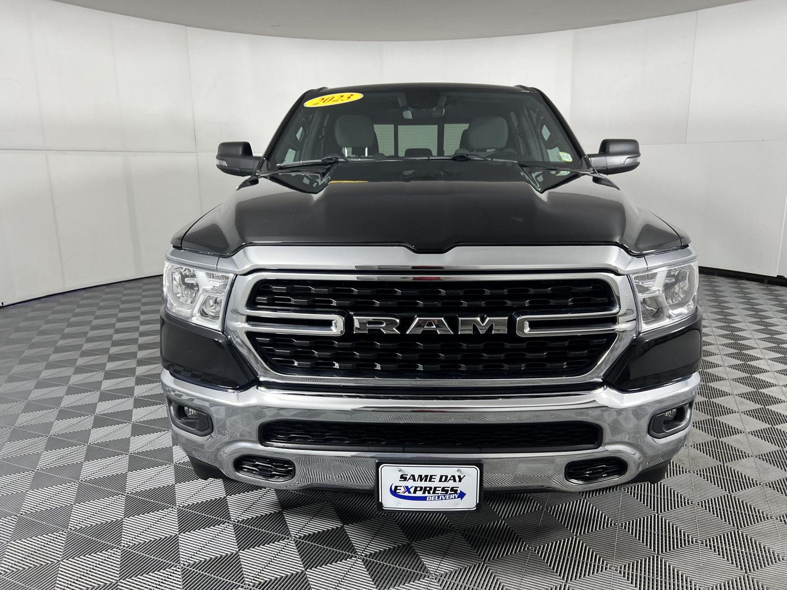 Used 2023 Diamond Black Crystal Pearlcoat Ram Big Horn image 3