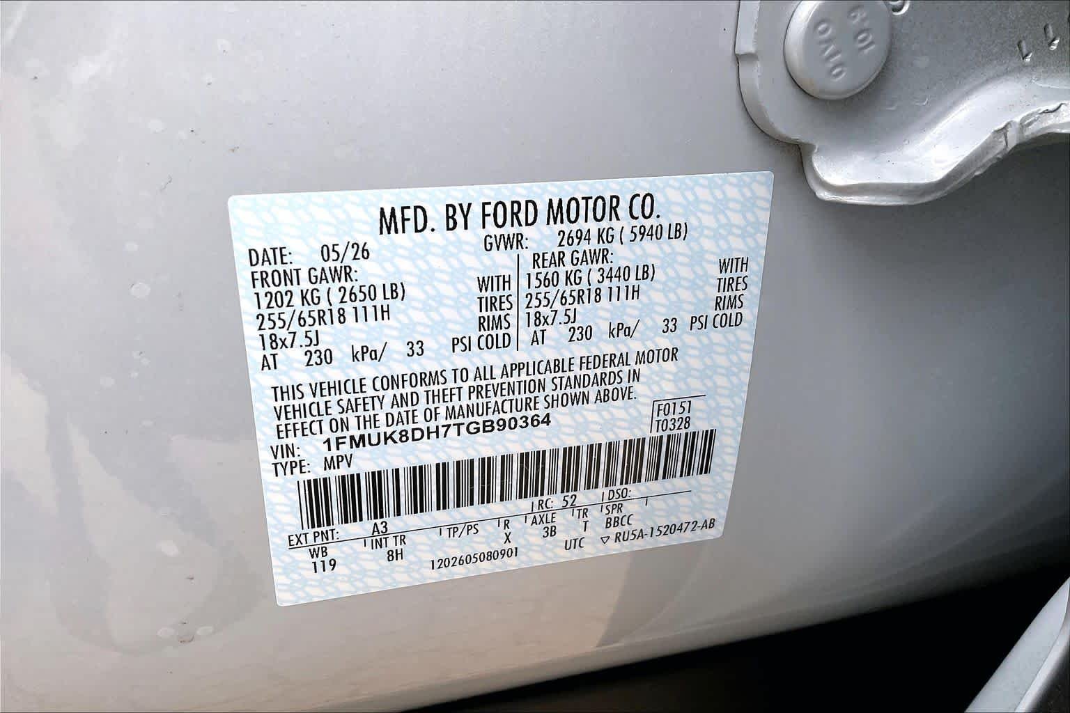 New 2026 Space White Metallic Ford Active w/200A Pkg image 20