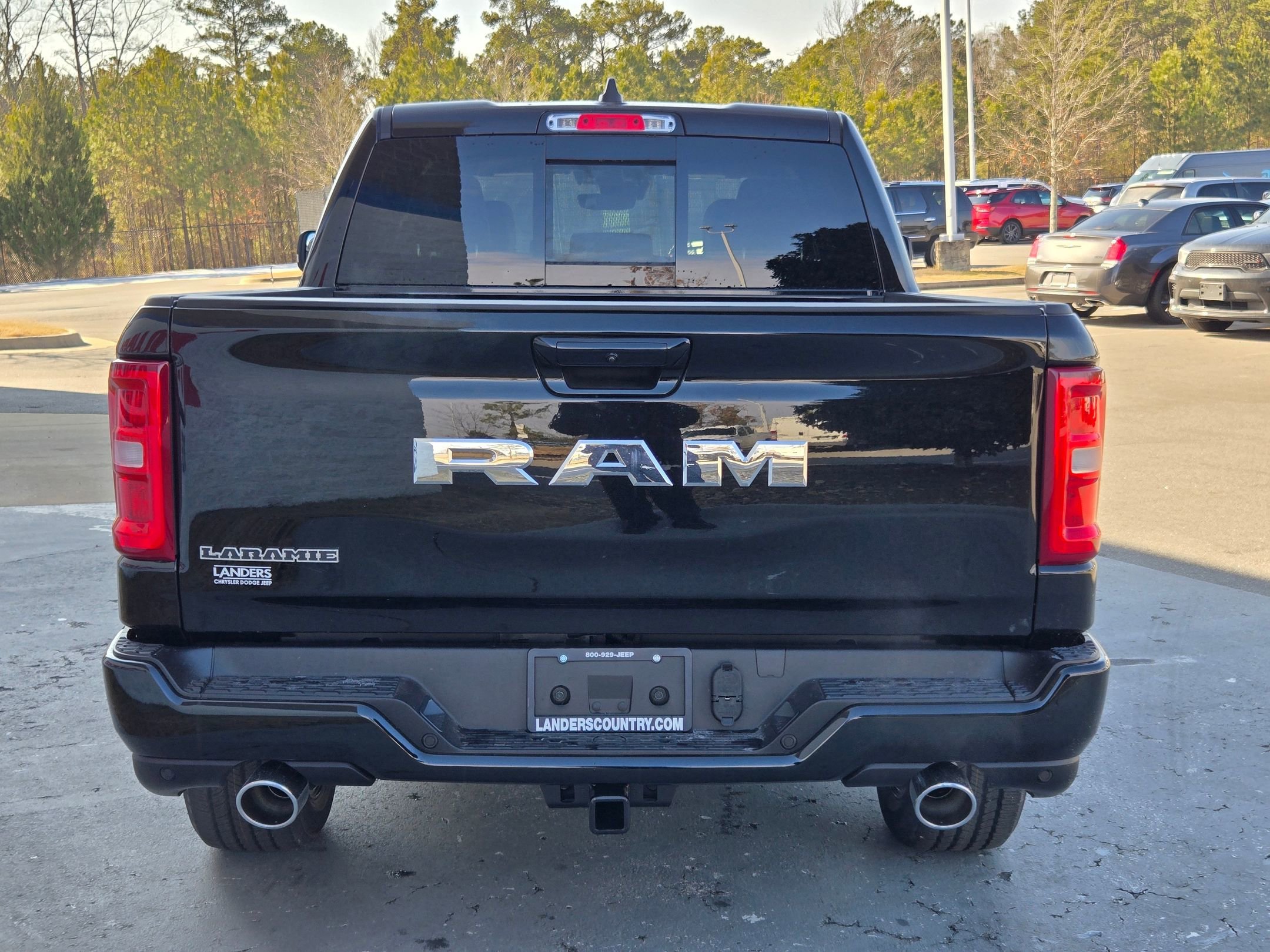 New 2026 Diamond Black Crystal Pearl-Coat Exterior Paint RAM Laramie image 6