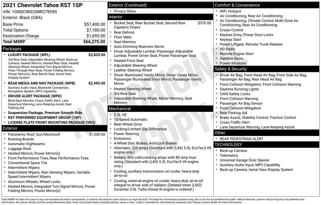 Used 2021 Black Chevrolet RST image 46
