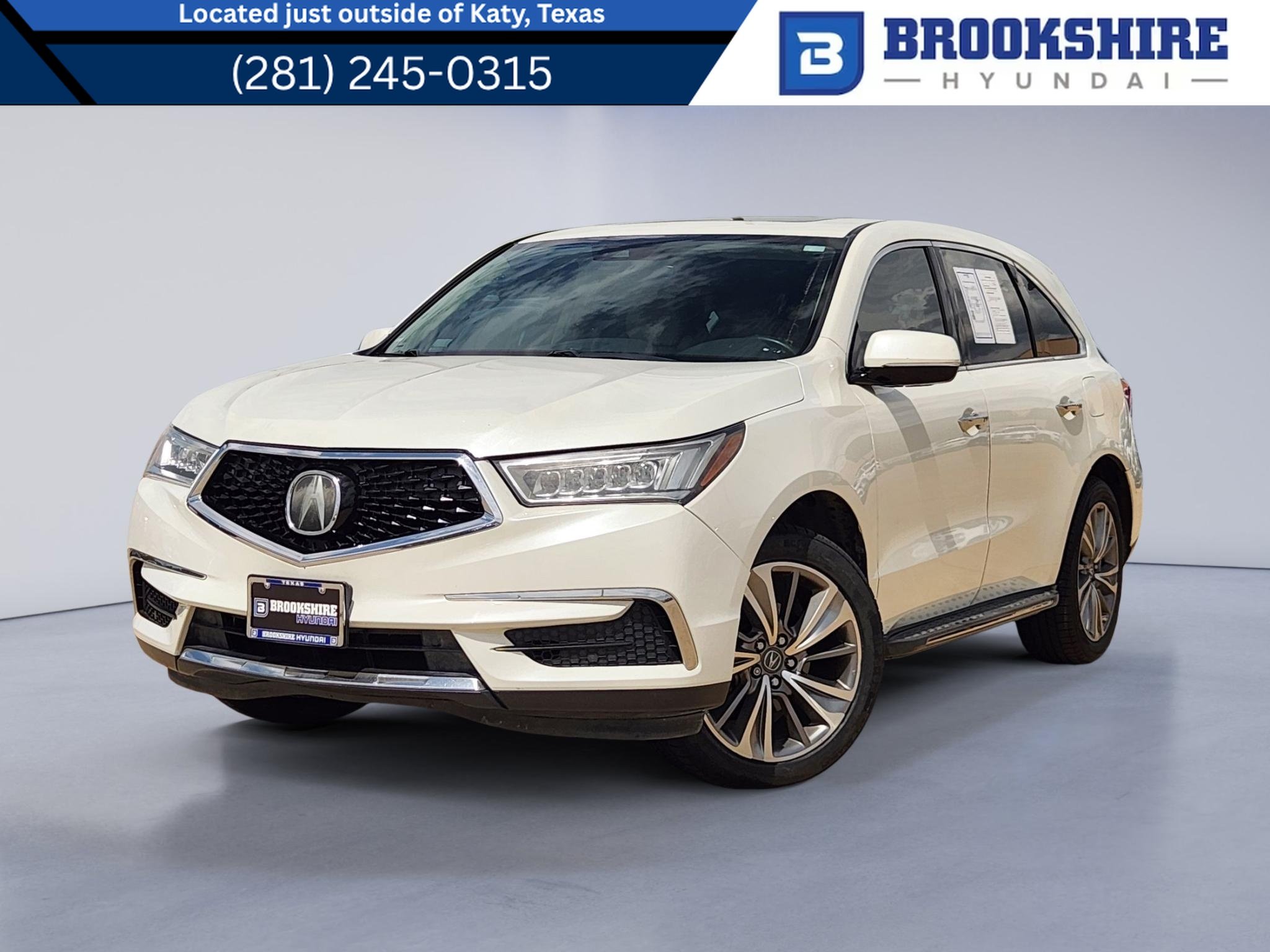 Used 2017 White Diamond Pearl Acura w/Technology Pkg image 1