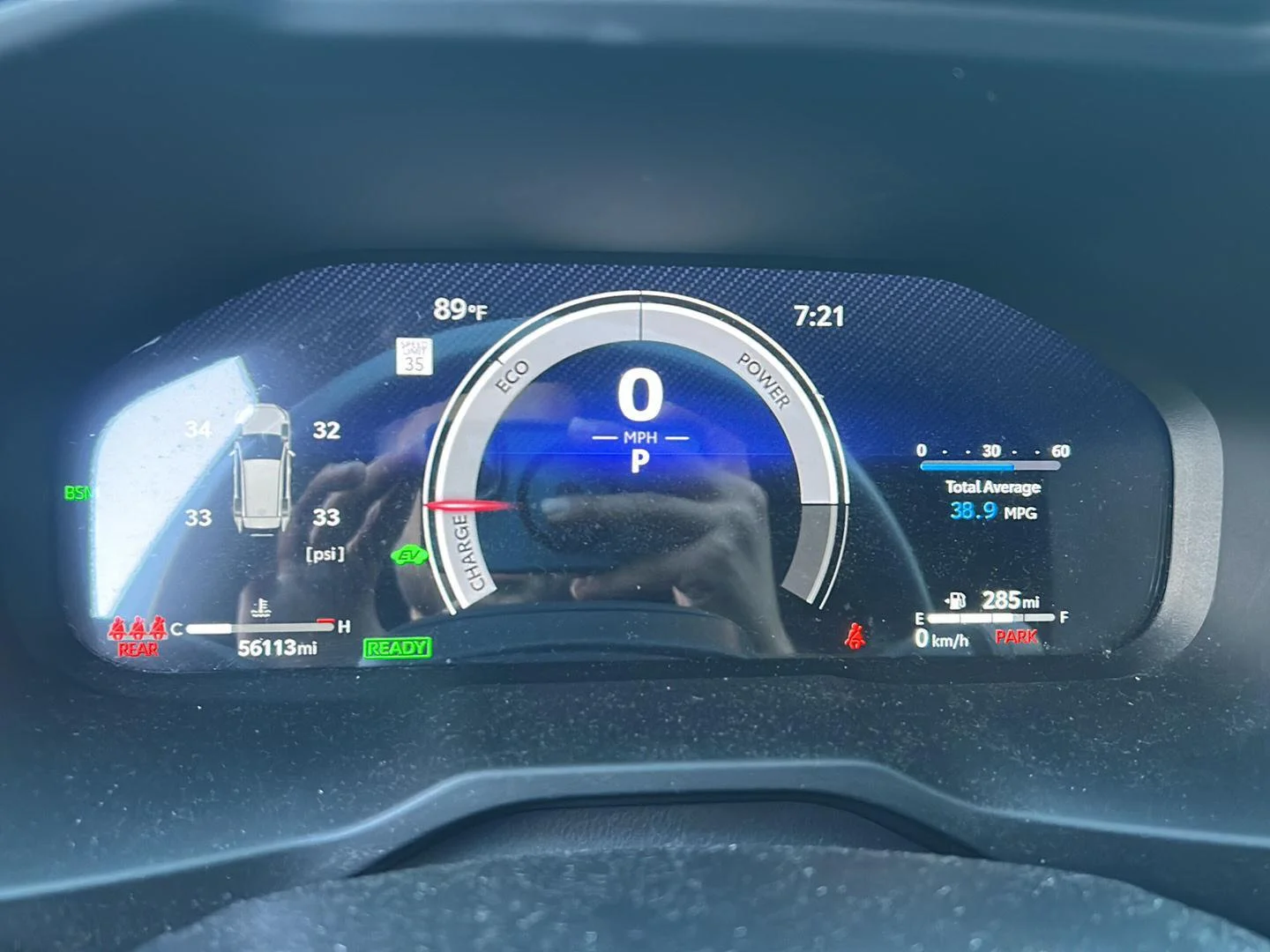 Used 2023 Wind Chill Pearl/Midnight Black Metallic Toyota Hybrid XSE image 9