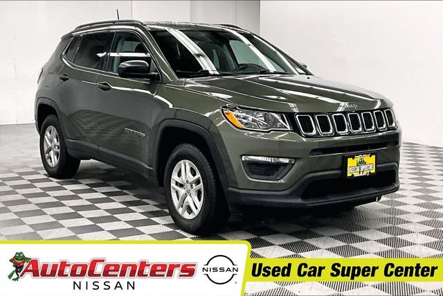 Used 2018 Olive Green Pearlcoat Jeep Sport image 1