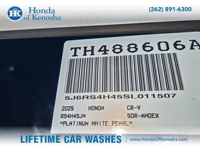Certified Used 2025 Platinum White Pearl Honda 1.5T AWD EX image 29