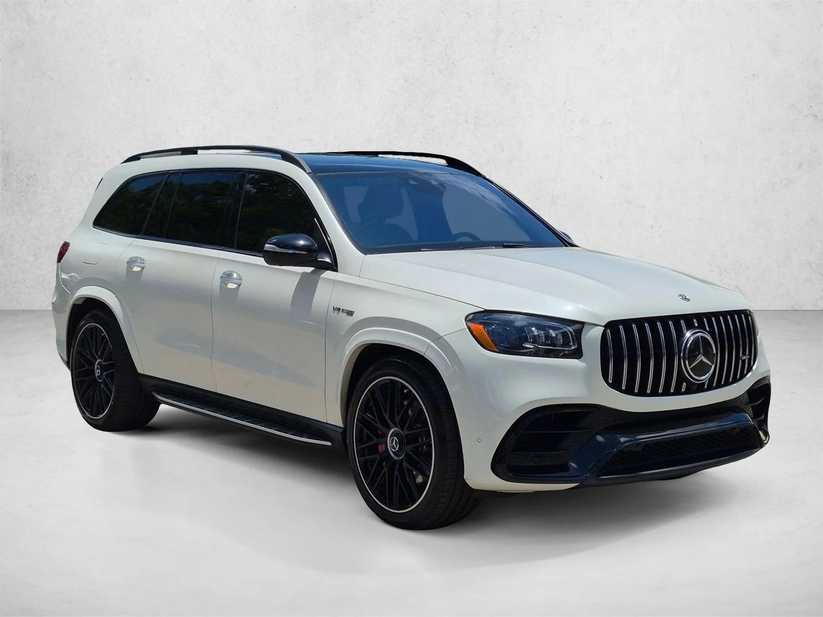 Used 2021 Designo Diamond White Bright Mercedes-Benz AMG® GLS 63 image 3