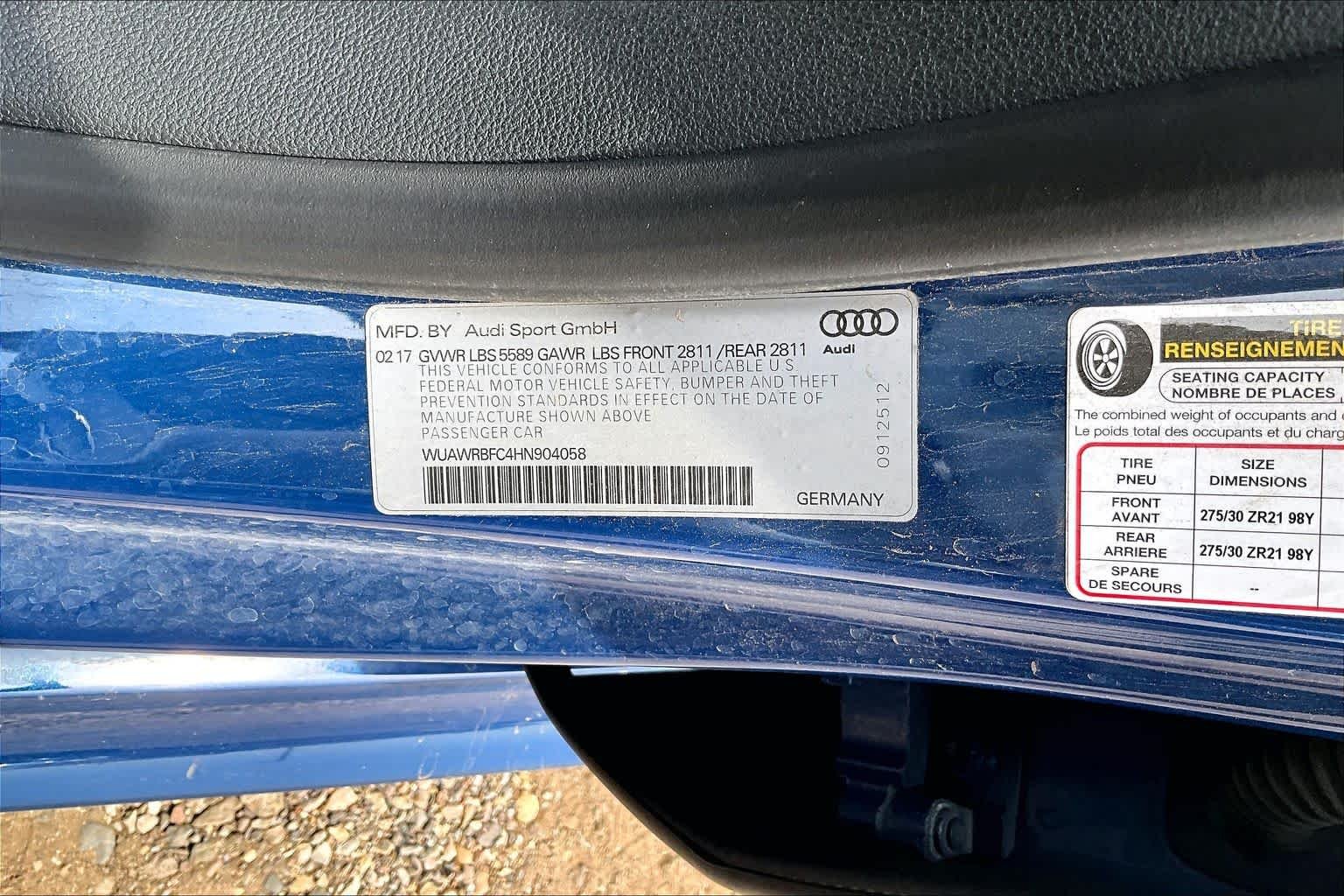 Used 2017 Ascari Blue Metallic Audi performance Prestige image 32