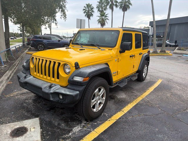 Used 2019 Hellayella Clearcoat Jeep Unlimited Sport S image 1