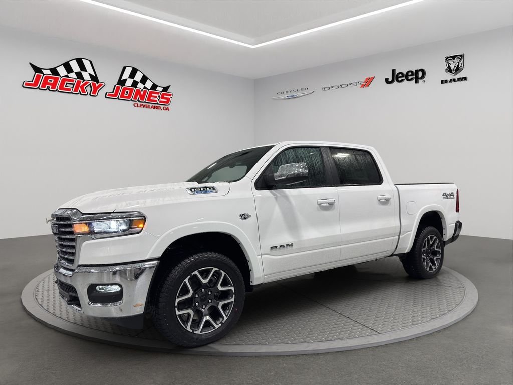New 2026 Bright White Clear-Coat Exterior Paint RAM Laramie image 1