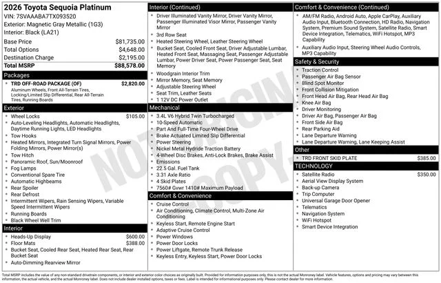 New 2026 Magnetic Gray Metallic Toyota Platinum image 20