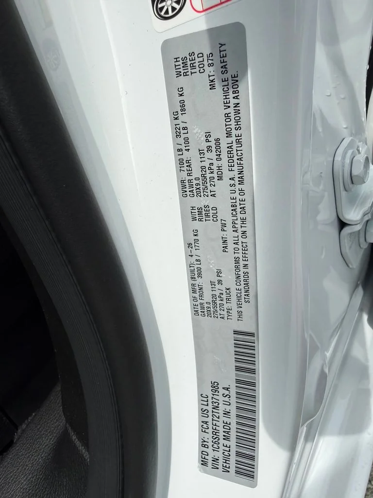 New 2026 Bright White Clearcoat RAM Big Horn/Lone Star image 25