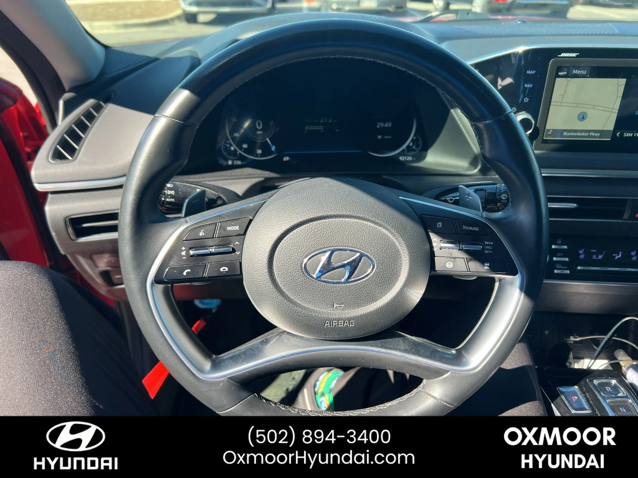 Used 2020 Calypso Red Hyundai Limited image 7