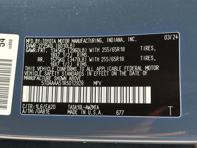 Used 2024 Cloud Toyota XLE image 34