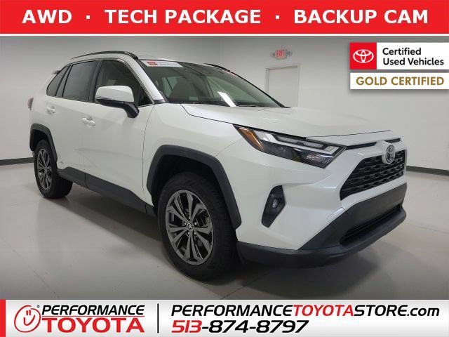 Certified Used 2022 Blizzard Pearl Toyota Hybrid XLE Premium image 1