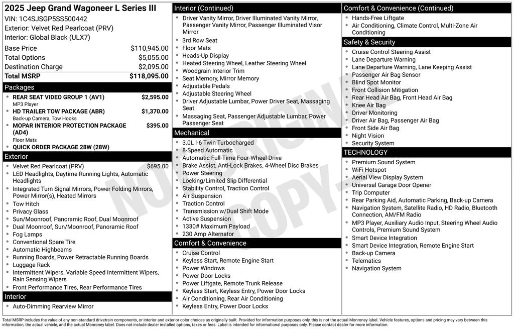 Certified Used 2025 Red Jeep Series III image 6