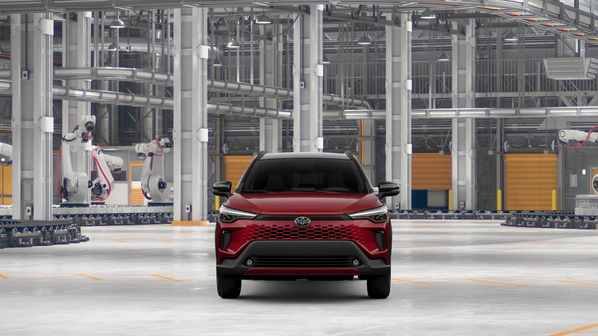 New 2026 Soul Red Crystal  with Jet Black roof Toyota Hybrid XSE image 25