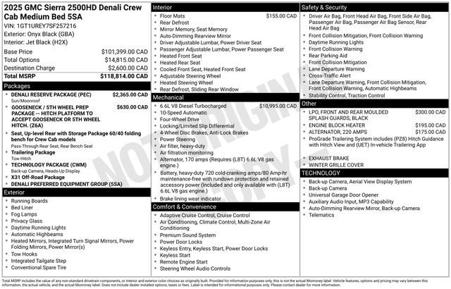 Used 2025 Onyx Black GMC Denali image 3