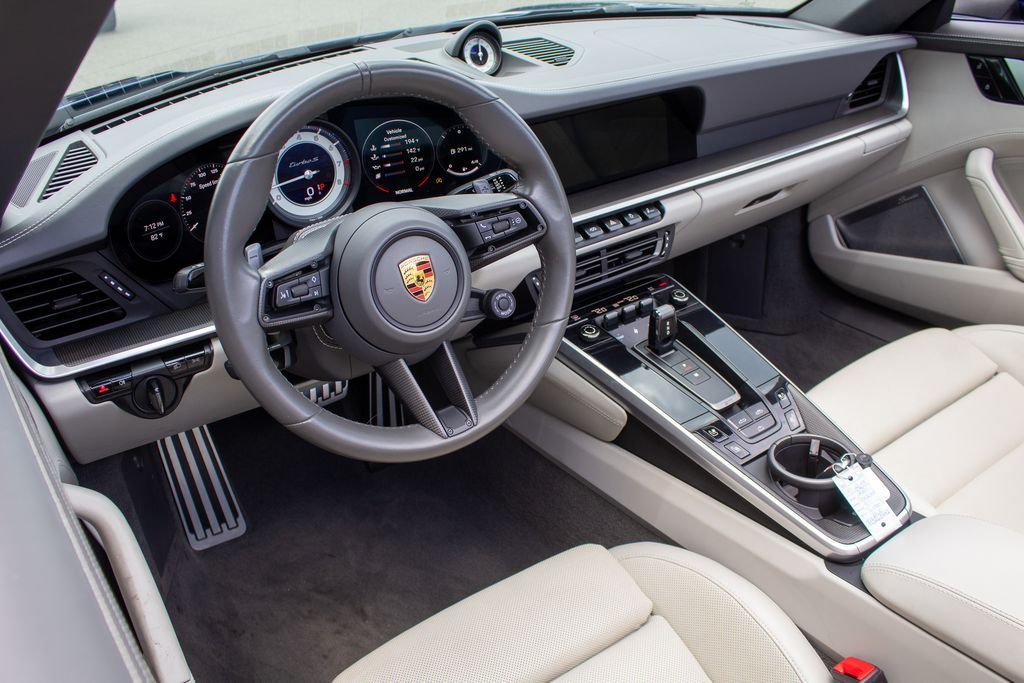 Used 2021 Blue Porsche Turbo S image 12