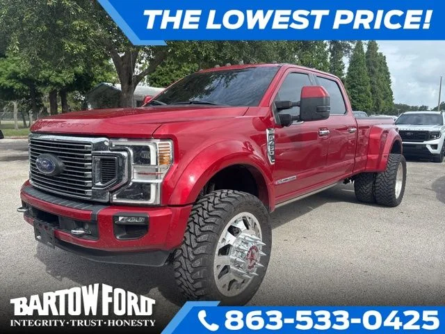 Used 2022 Red Ford Platinum image 1
