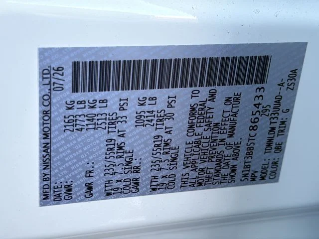 New 2026 Everest White Pearl TriCoat Nissan Dark Armor image 38