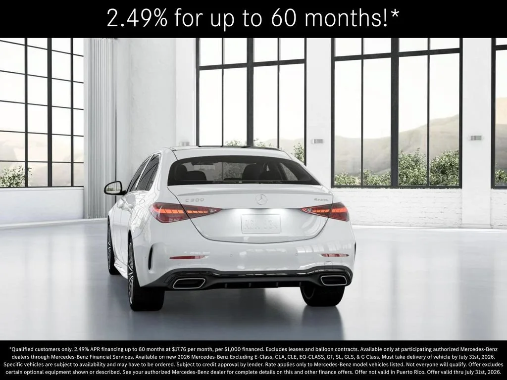 New 2026 Polar White Mercedes-Benz C 300 image 68