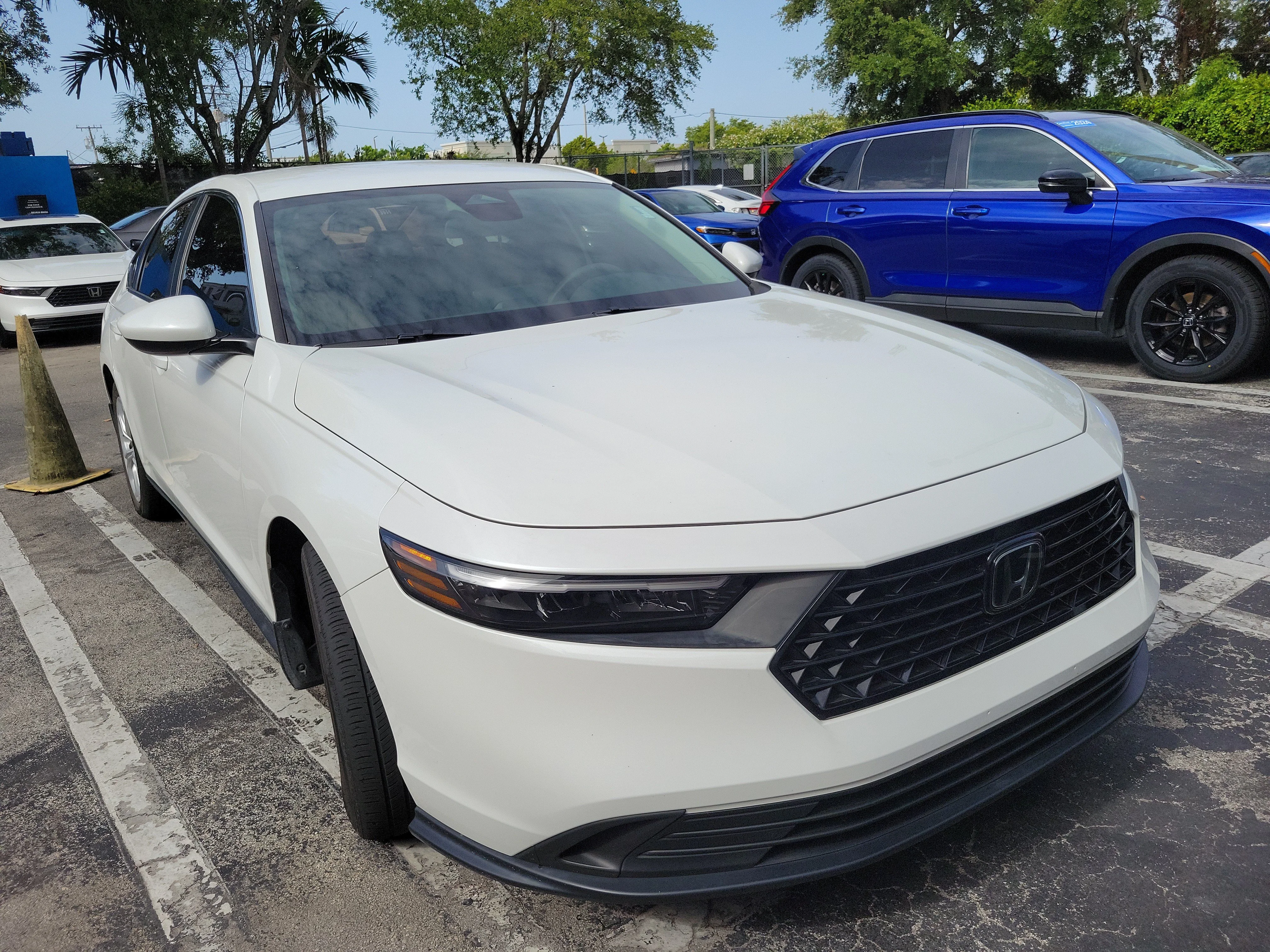 Certified Used 2024 Platinum White Pearl Honda LX image 2