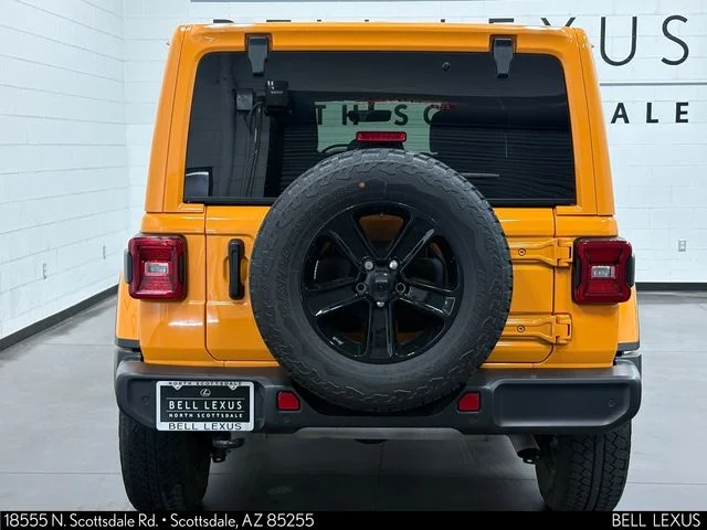 Used 2021 Yellow Jeep Unlimited Sahara Altitude image 5