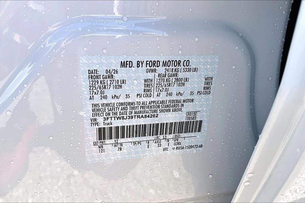 New 2026 White Ford XLT image 9
