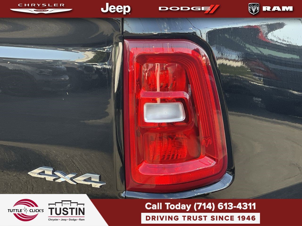 New 2026 Diamond Black Crystal Pearl-Coat Exterior Paint RAM Laramie image 9