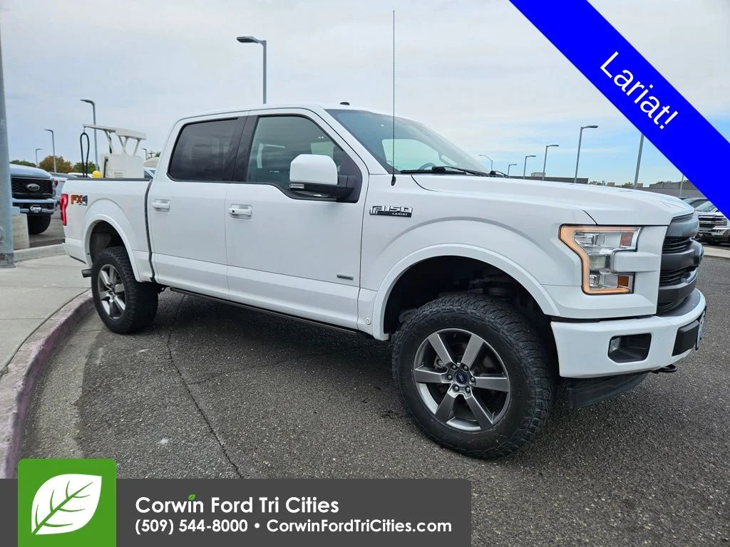 Used 2017 White Ford Lariat image 1